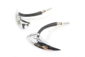 2004 Harley VRSCB V-Rod Aftermarket Teardrop-Shaped Rearview Mirror Set L & R | Mototech271