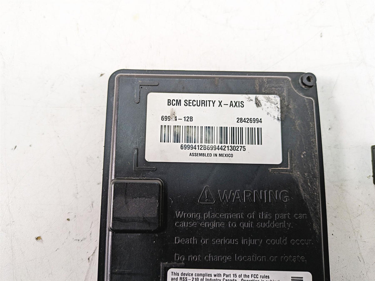 2015 Harley FXDL Dyna Low Rider Bcm Security X-Axis Module & Fob Key 69994-12B {{ shop.shopifyCountryName }} - Mototech271