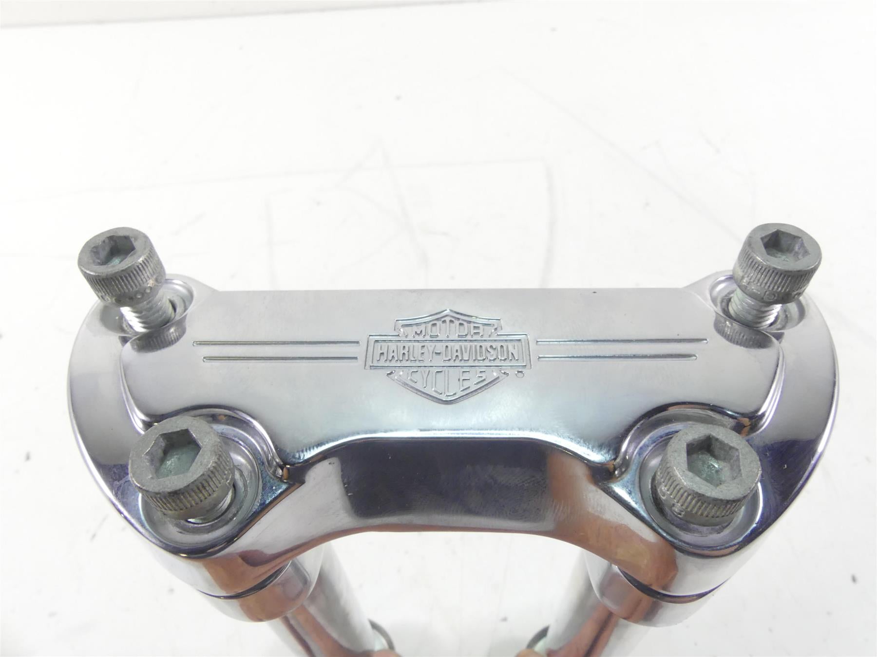 2008 Harley Softail FXSTB Night Train 6" Chrome Handlebar Riser Holder 56567-86B {{ shop.shopifyCountryName }} - Mototech271