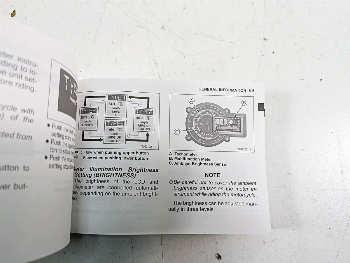 2018 Kawasaki ZX1002 Ninja H2 SX Owners Manual Booklet ZX1002AJ/BJ 99987-0050 {{ shop.shopifyCountryName }} - Mototech271