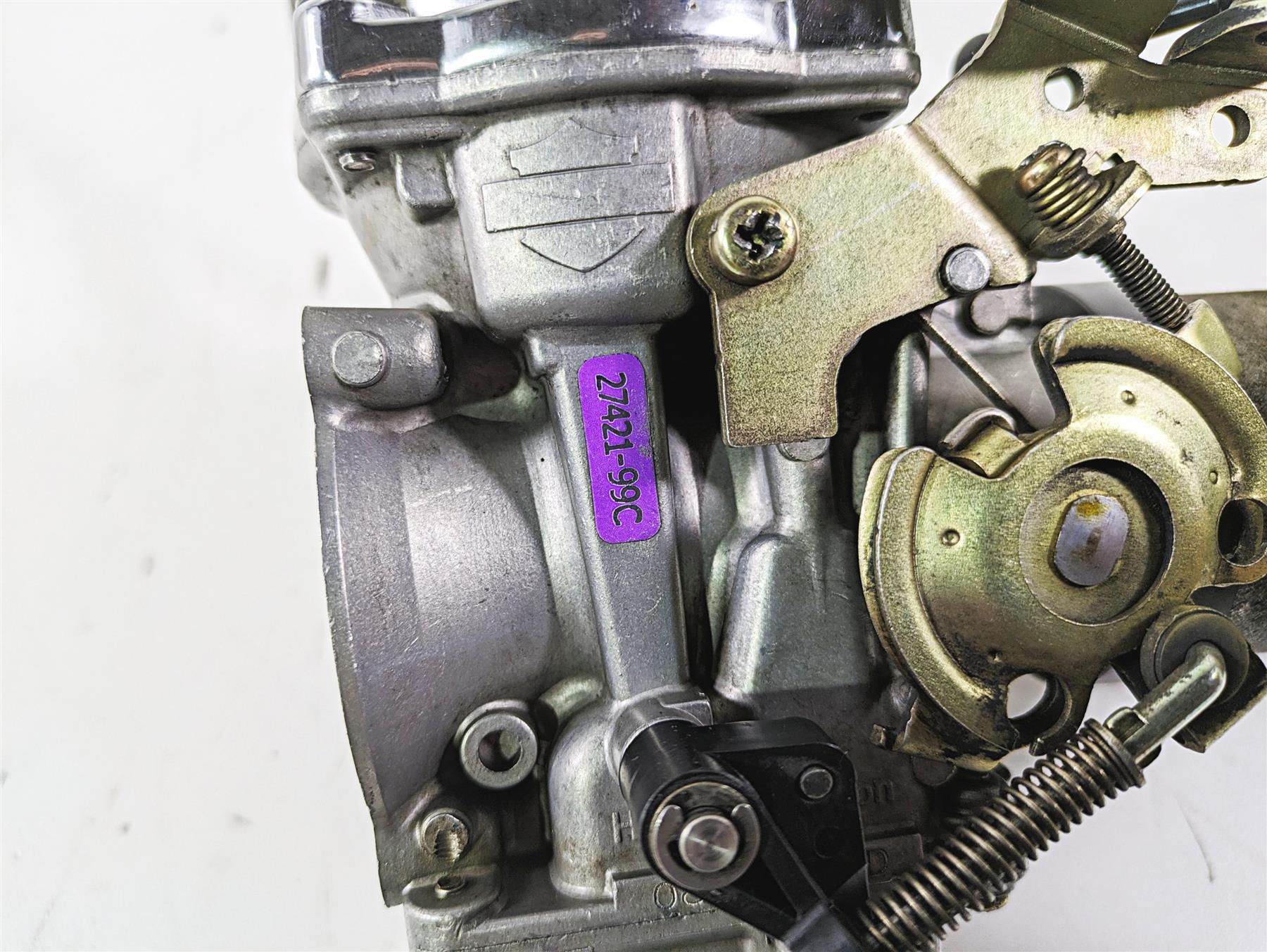 2003 Harley Dyna FXDL Low Rider 100TH Carburetor Carb & Intake 27421-99C {{ shop.shopifyCountryName }} - Mototech271