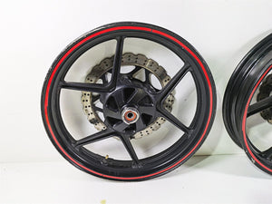 2009 Kawaski EX250 Ninja 250R Front Rear Wheel Rim 41073-0095-QT 41073-0153-QT | Mototech271