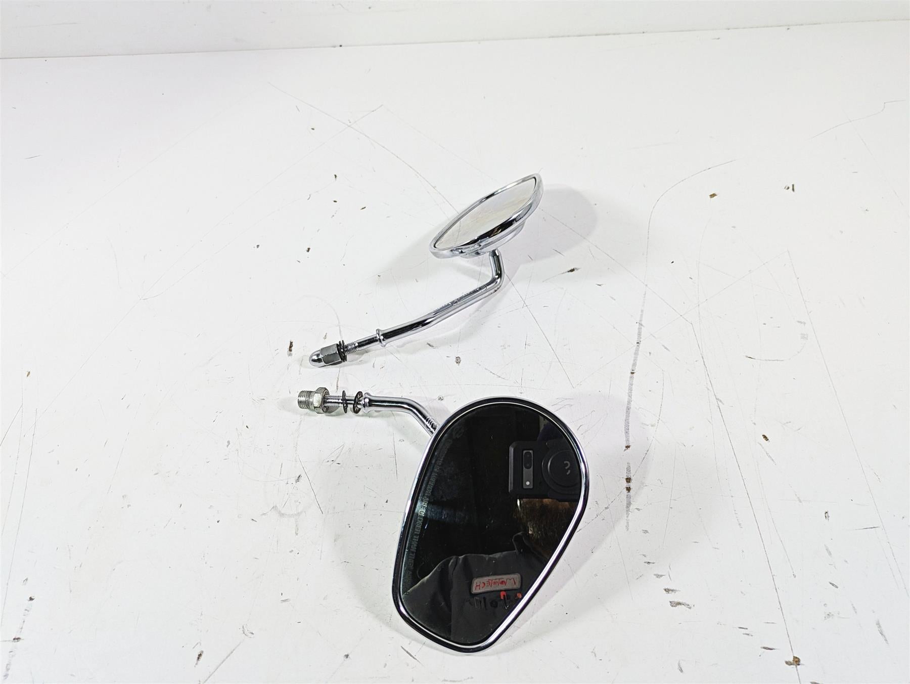 2015 Harley FXDL Dyna Low Rider Chrome Rear View Mirror Set 91840-03B 91845-03B {{ shop.shopifyCountryName }} - Mototech271
