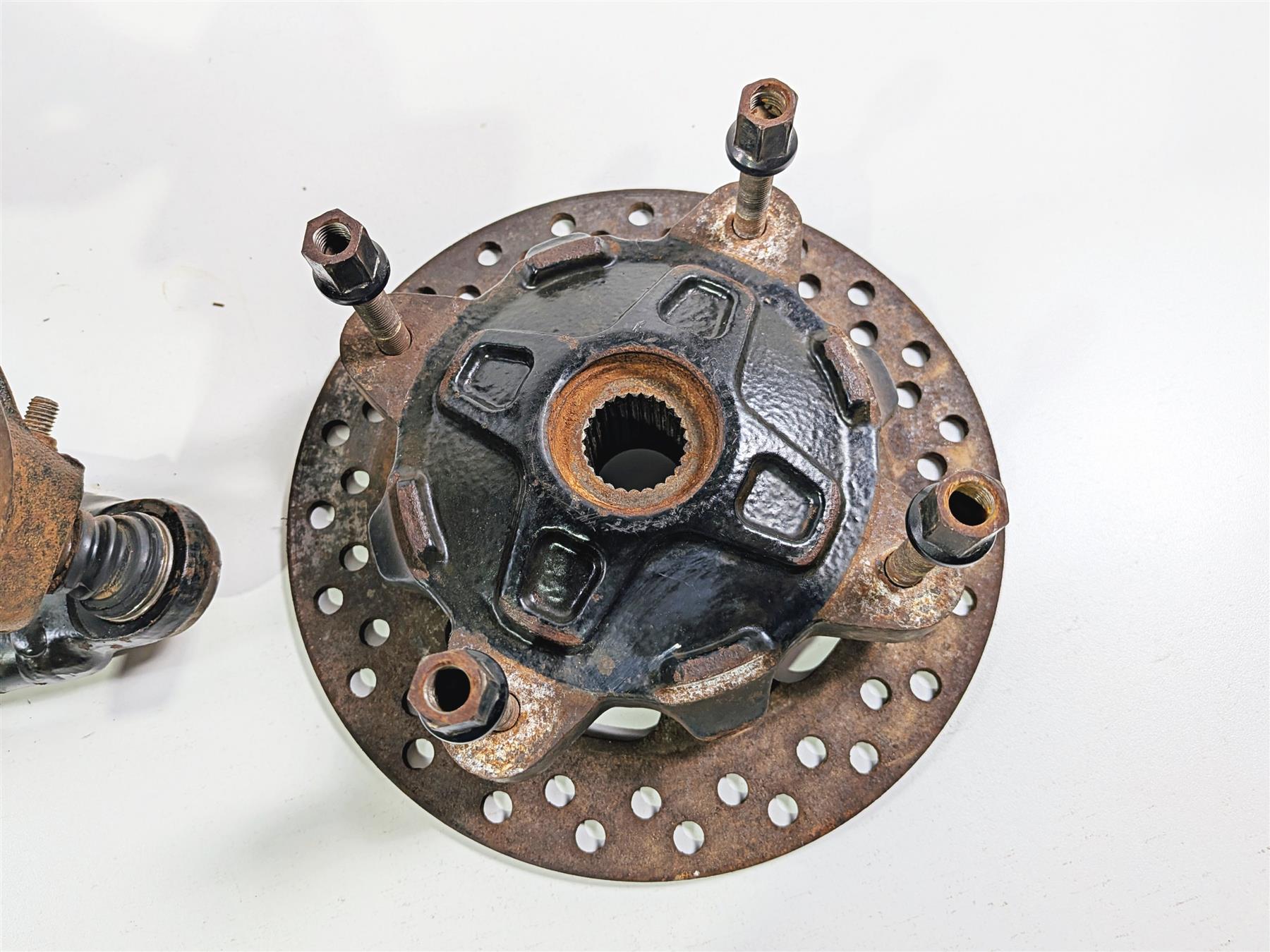 2012 Polaris Ranger 800 XP Front Left Knee Assembly Control Arm Knuckle 5136948 {{ shop.shopifyCountryName }} - Mototech271