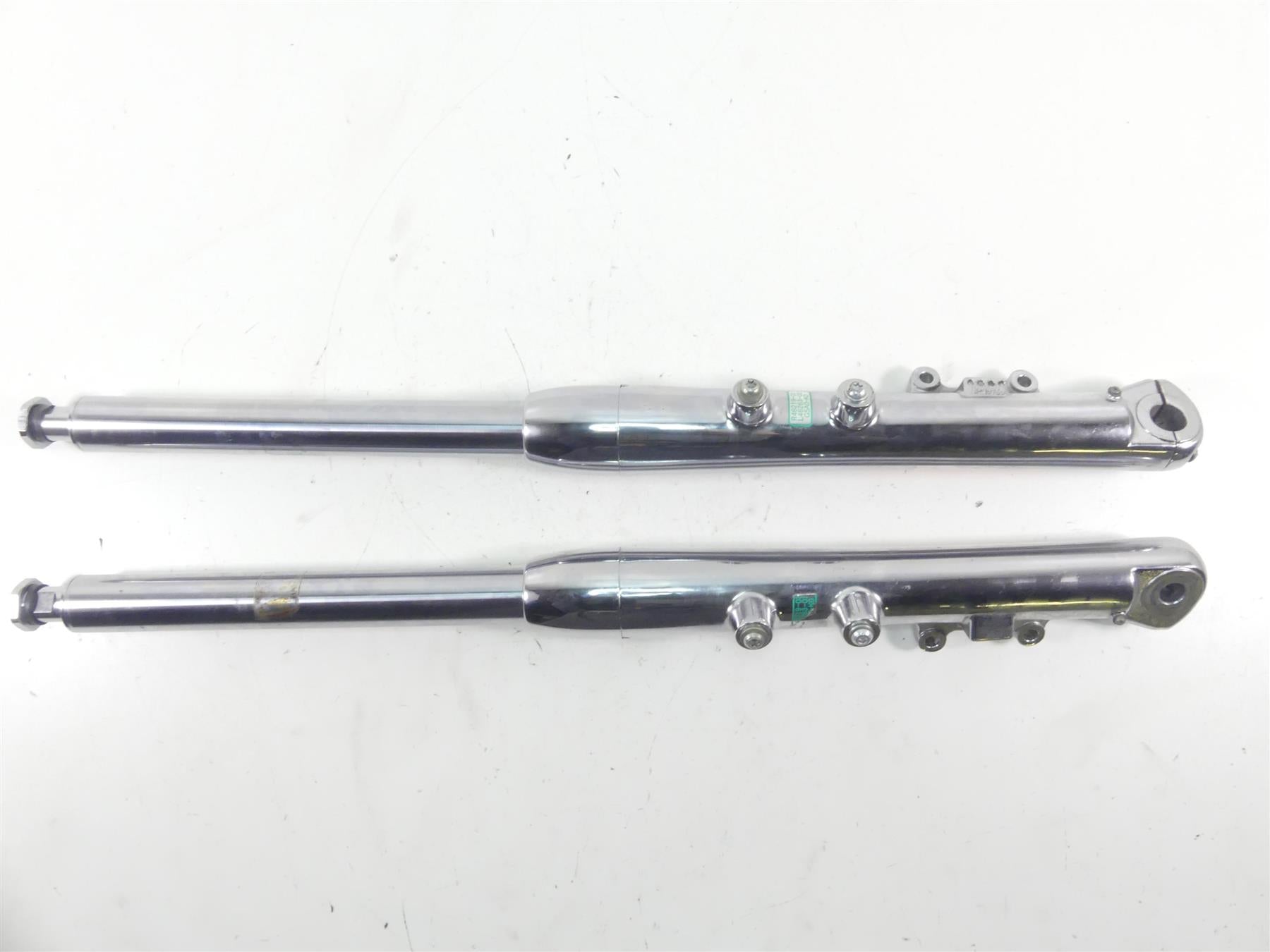 2004 Harley Softail FXSTD SE CVO Deuce Front Chrome Forks Leg Set 41mm 47652-04 {{ shop.shopifyCountryName }} - Mototech271
