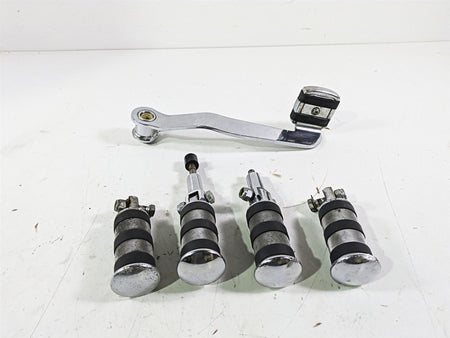 2003 Harley Softail FXSTDI Deuce 100th Brake Pedal & Footpeg Foot Peg Rest Set {{ shop.shopifyCountryName }} - Mototech271