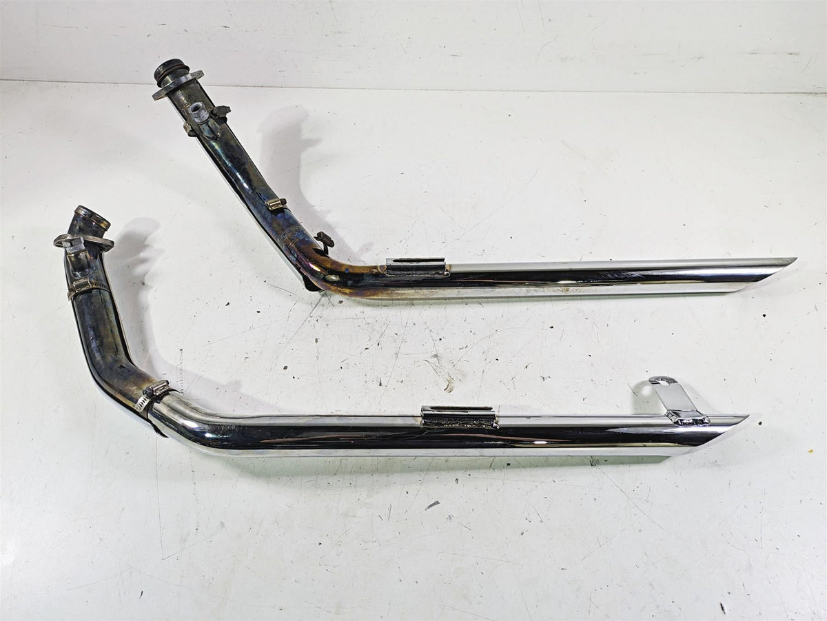 2003 Harley Touring FLHTCUI 100TH E-Glide Paughco Drag Pipes Exhaust Set 735EVOS {{ shop.shopifyCountryName }} - Mototech271