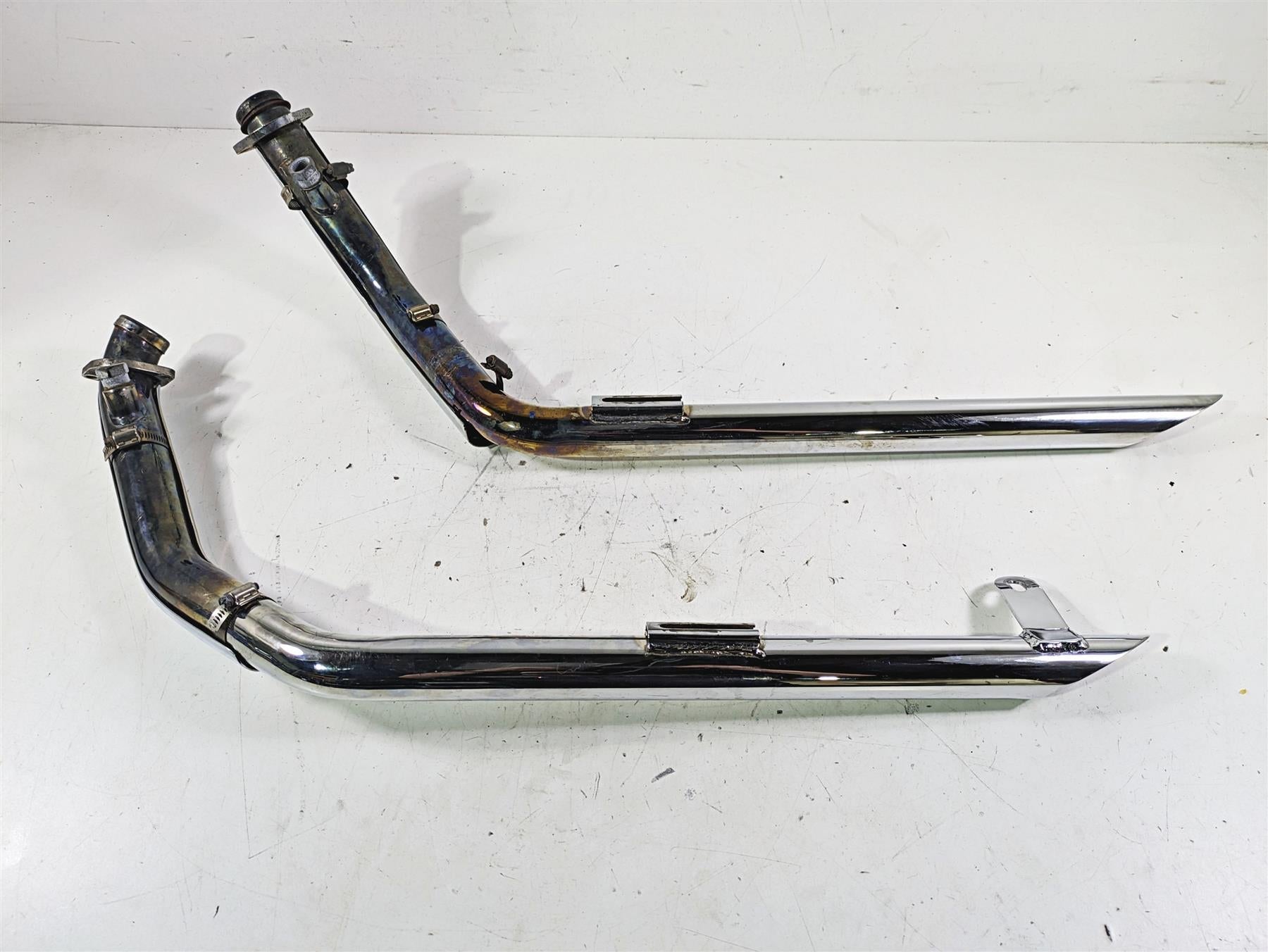 2003 Harley Touring FLHTCUI 100TH E-Glide Paughco Drag Pipes Exhaust Set 735EVOS {{ shop.shopifyCountryName }} - Mototech271