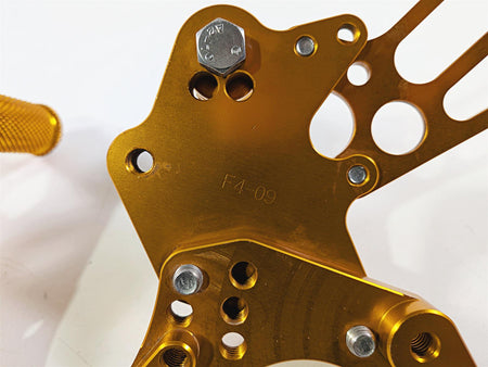 2007 Mv Agusta F4 1000R 312 Golden Aftermarket Foot Peg Rearset-Mototech271