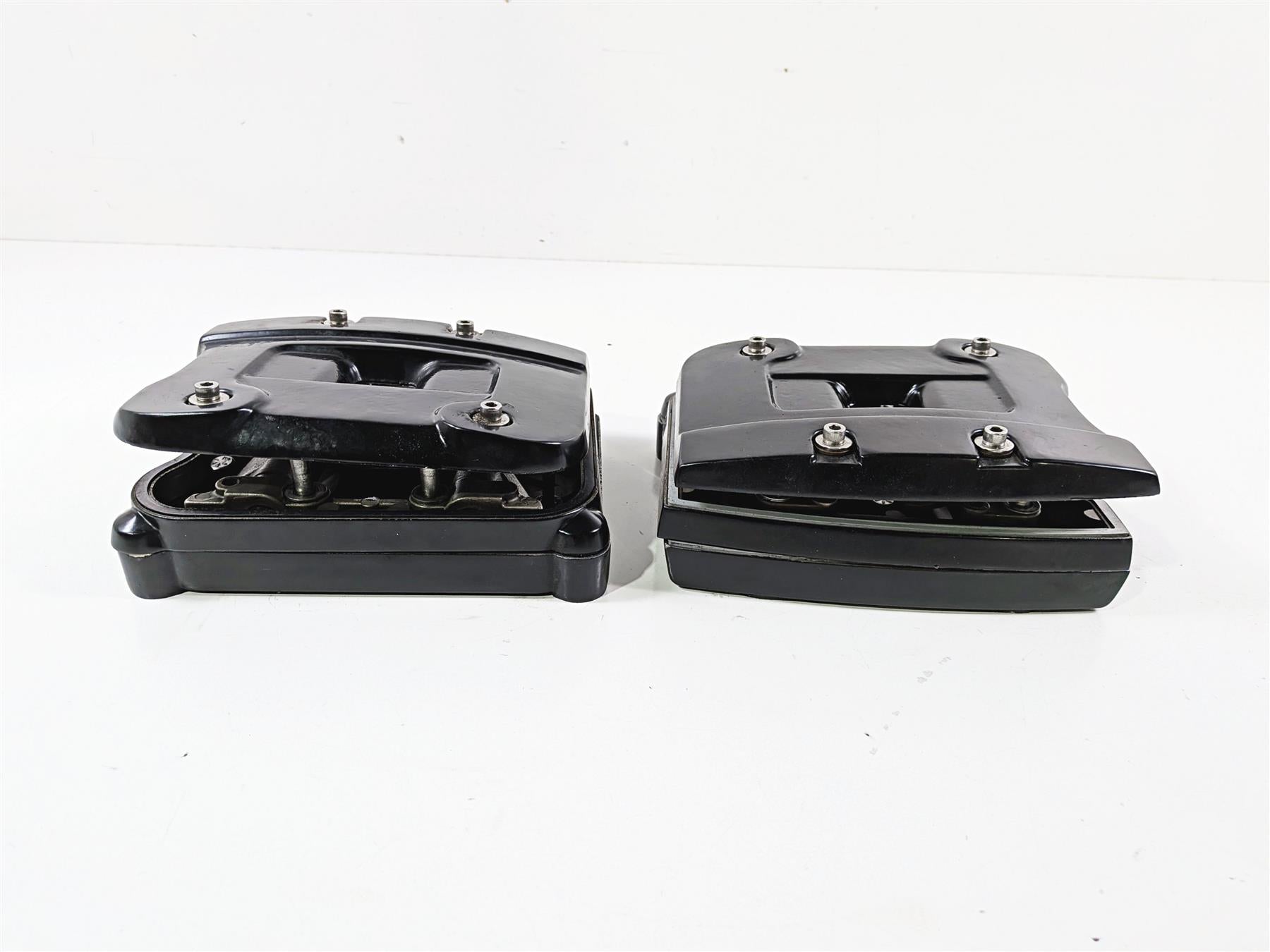 1990 Harley Touring FLHTC Electra Glide Black Rocker Box Valve Covers 17507-85 {{ shop.shopifyCountryName }} - Mototech271
