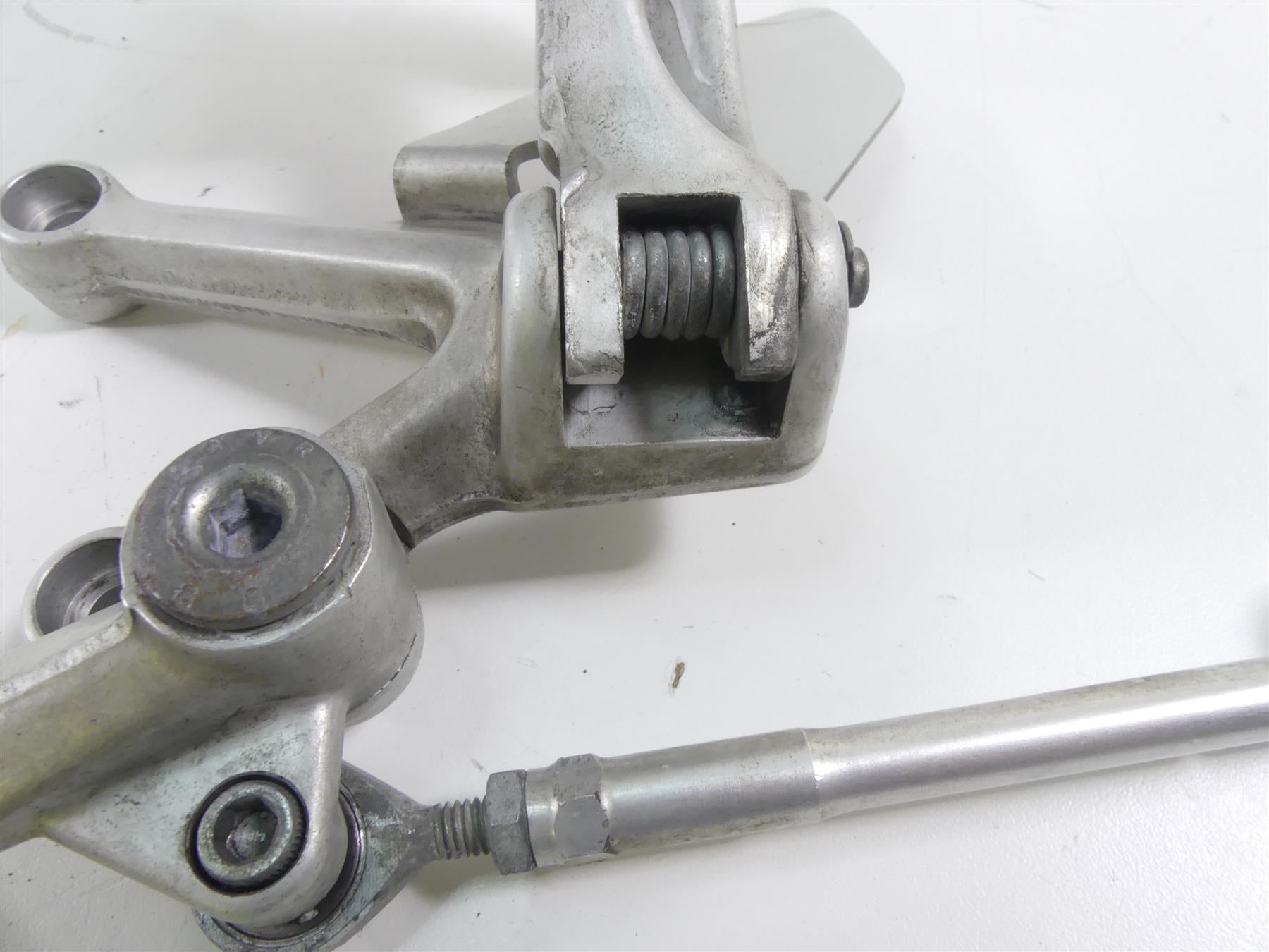2006 Ducati 999 Biposto Left Front Footpeg & Shifter Parts 82410841A 45620331A {{ shop.shopifyCountryName }} - Mototech271
