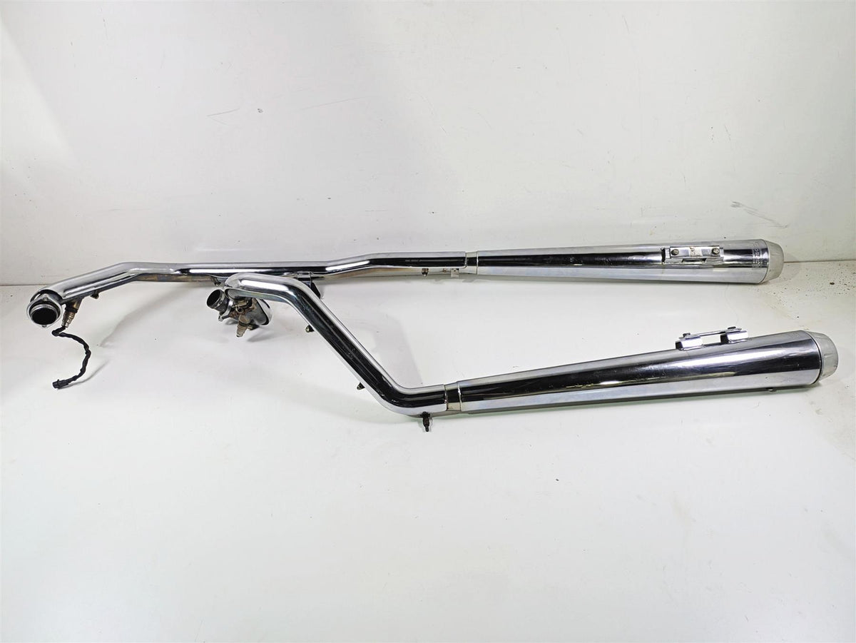 2007 Harley Touring FLHRSE CVO Road King Bassani True Duals Header & Slip On Muffler Exhaust Set 11215A {{ shop.shopifyCountryName }} - Mototech271