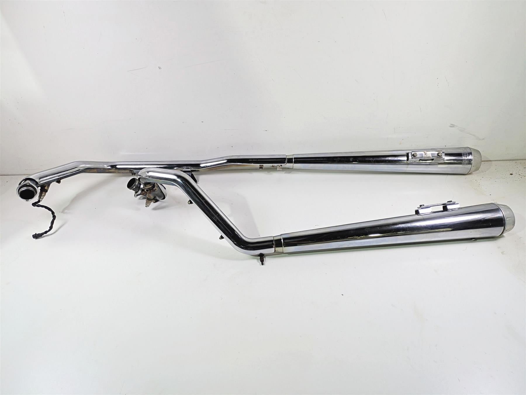2007 Harley Touring FLHRSE CVO Road King Bassani True Duals Header & Slip On Muffler Exhaust Set 11215A