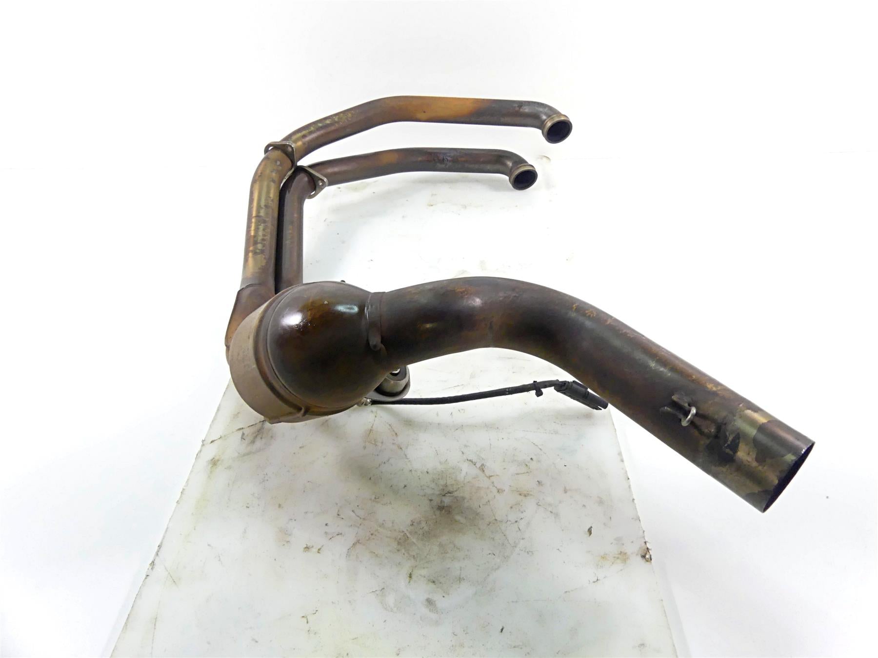 2013 BMW F800GS STD K72 Exhaust Header Manifold - Small Dent 18117679347 {{ shop.shopifyCountryName }} - Mototech271