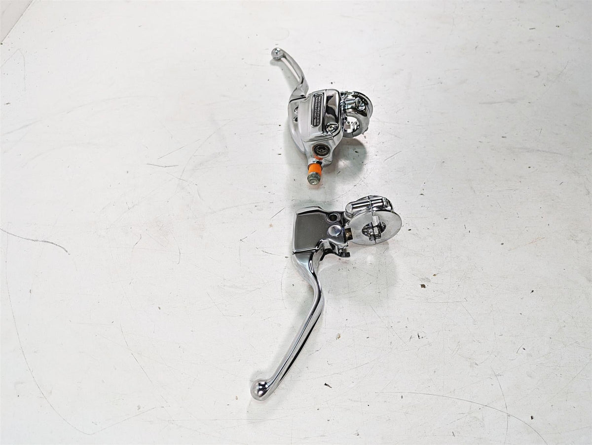 2010 Harley Touring FLHTCU Electra Glide Chrome Brake Clutch Lever Set 44551-08F {{ shop.shopifyCountryName }} - Mototech271