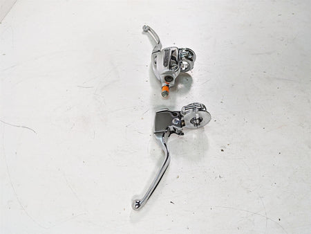 2010 Harley Touring FLHTCU Electra Glide Chrome Brake Clutch Lever Set 44551-08F {{ shop.shopifyCountryName }} - Mototech271