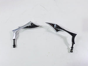 2002 Big Dog Pitbull Custom Chrome Rear View Mirror Set Left & Right