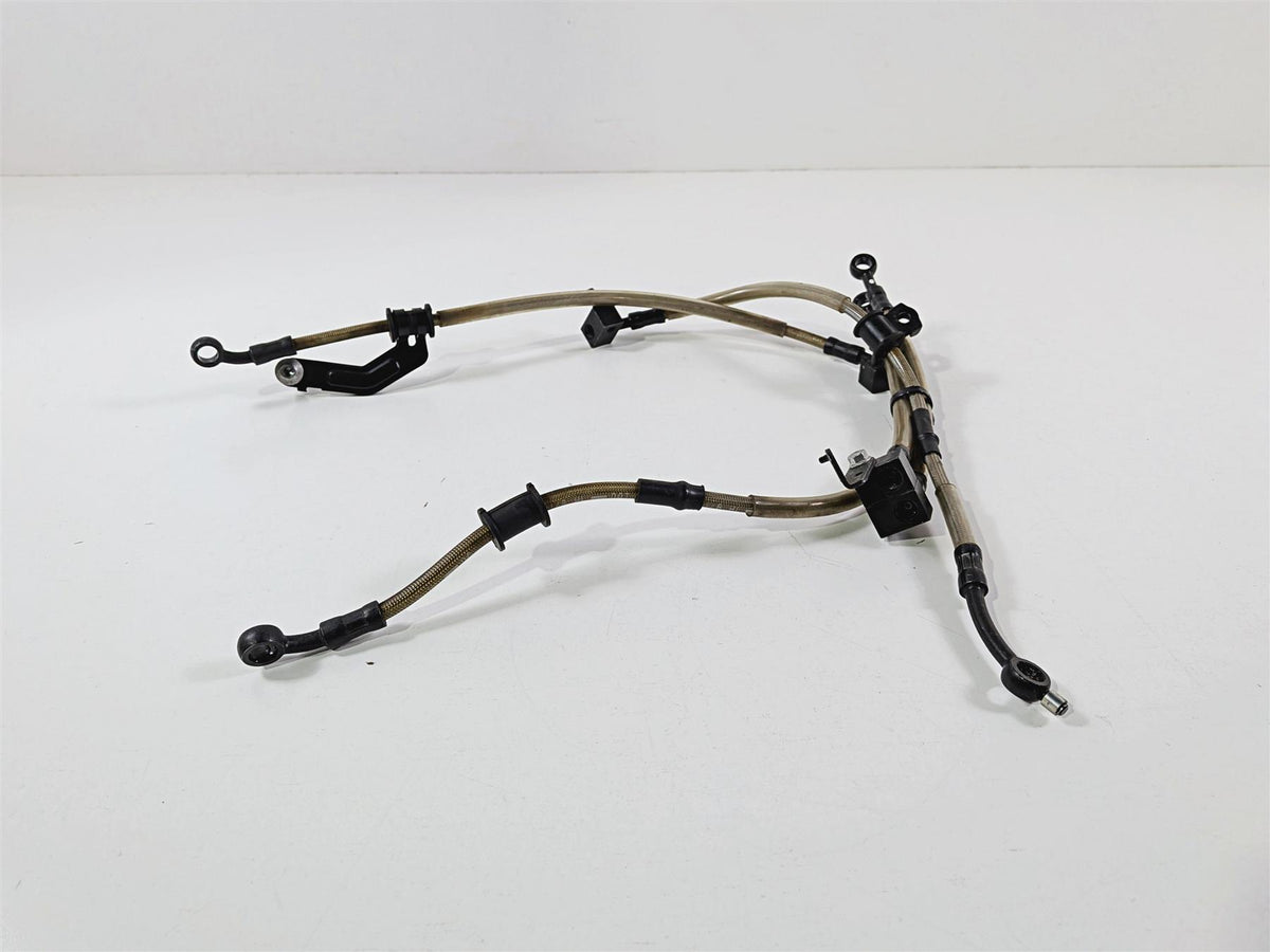 2016 Yamaha YZF R1 RN32 Front Abs Brake Line Set 2CR-2584A-01-00 2CR-2584B-00-00 {{ shop.shopifyCountryName }} - Mototech271