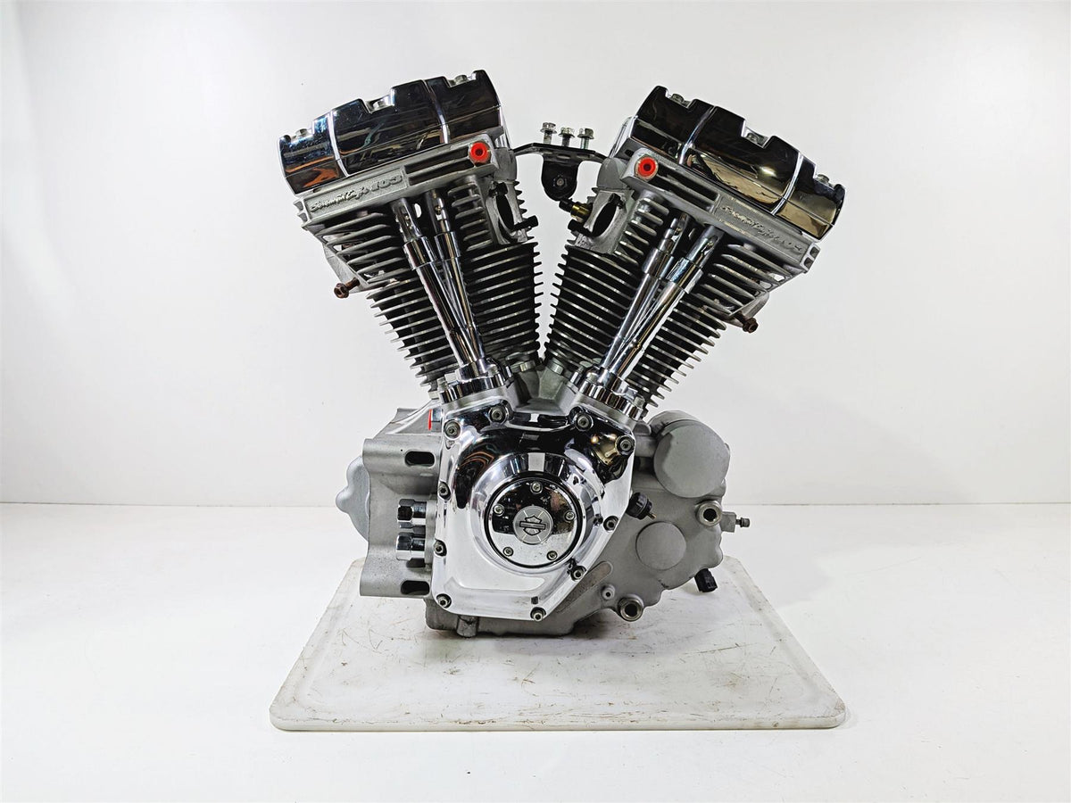 2005 Harley Softail FLSTFSE CVO Fat Boy Running 103 Engine Motor -Video 19296-05B-Mototech271