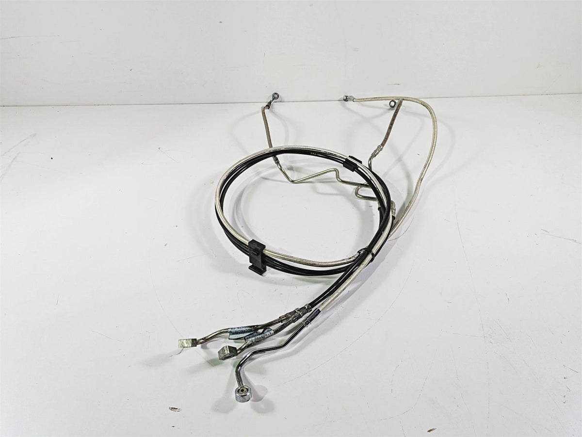 2017 Harley Touring FLHTKSE CVO E-Glide Front Abs Brake Line Set 77" 41800573 {{ shop.shopifyCountryName }} - Mototech271