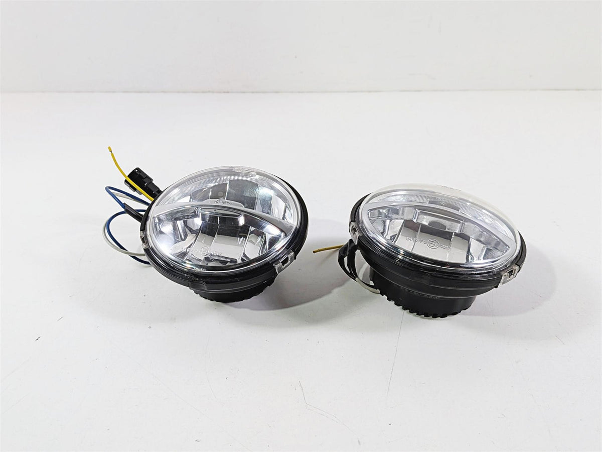 2015 Indian Chieftain Front Fog Spot Passing Light Lamp + Knob Set -Read 2412962-Mototech271
