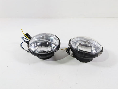 2015 Indian Chieftain Front Fog Spot Passing Light Lamp + Knob Set -Read 2412962-Mototech271