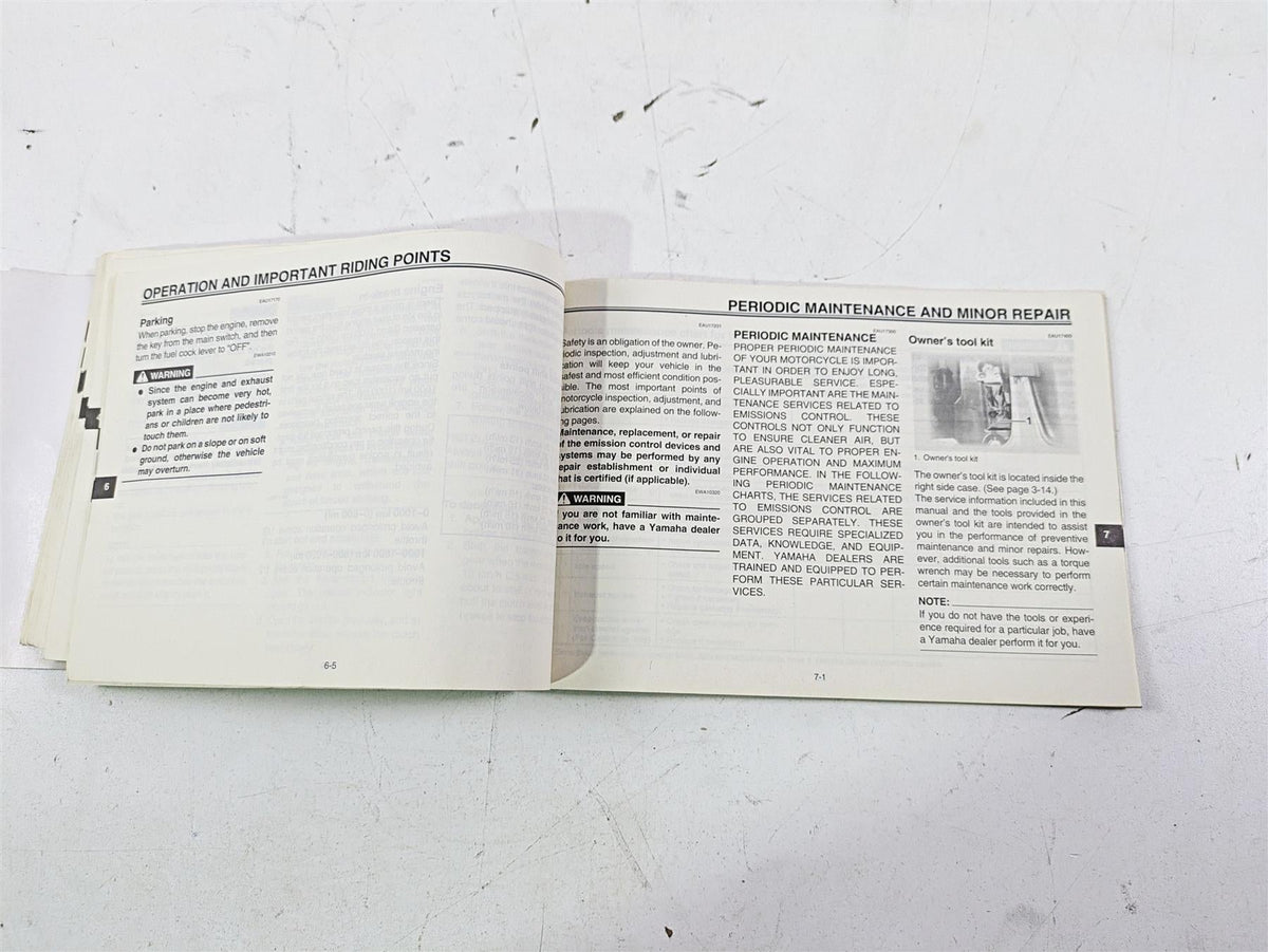 2004 Yamaha XVZ1300 Royal Star Oem Owners Manual Book 4XY-28199-15 {{ shop.shopifyCountryName }} - Mototech271