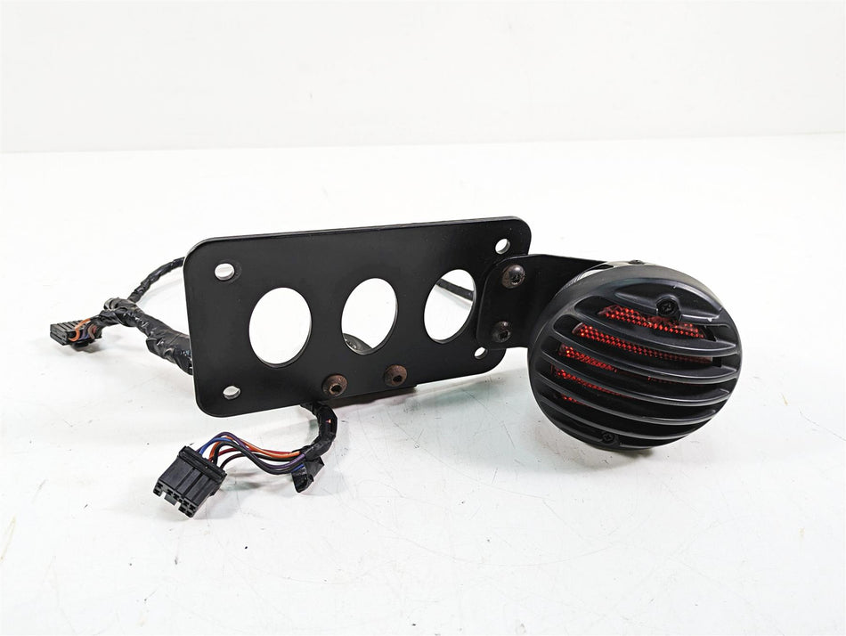 Harley Davidson Softail Rear Side Taillight License Plate Mount Holder {{ shop.shopifyCountryName }} - Mototech271