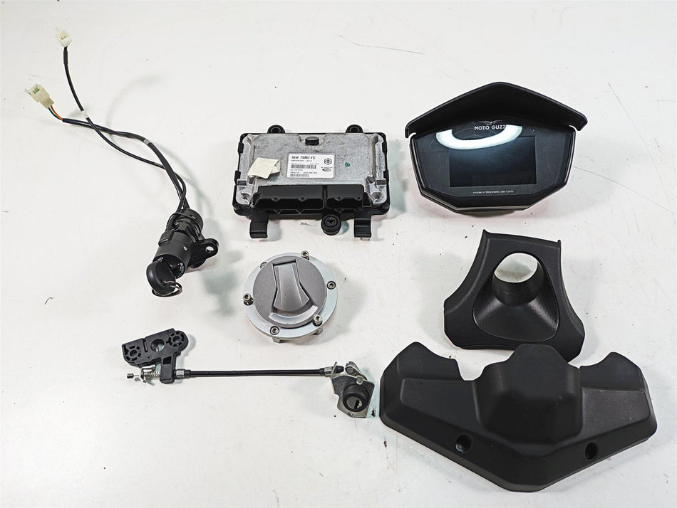 2020 Moto Guzzi V85 TT Adventure Ignition Switch Speedo Cdi Ecm Set 2B000446 {{ shop.shopifyCountryName }} - Mototech271