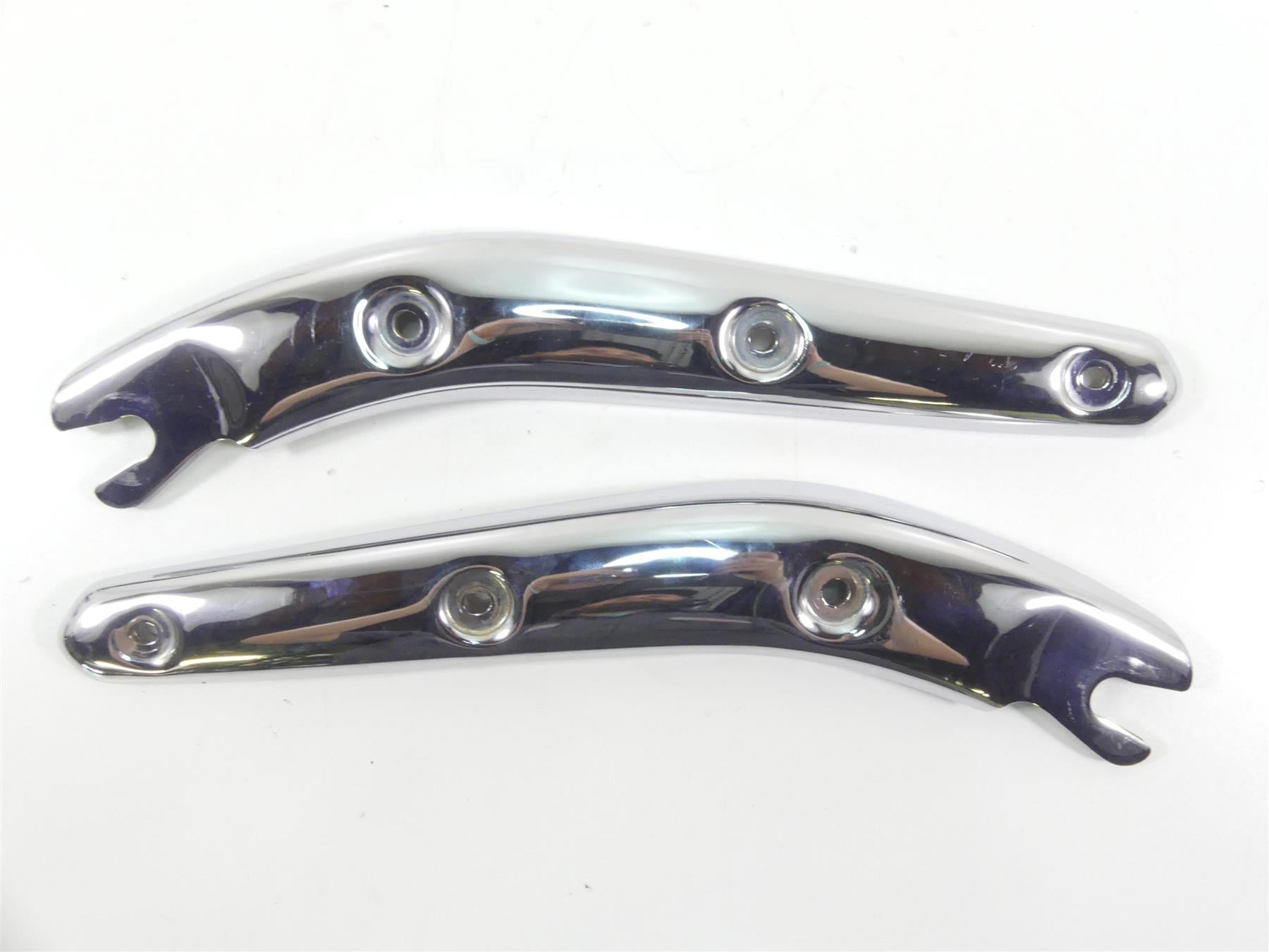 2002 Triumph Bonneville America Rear Fender Chrome Struts Braces Set T2305620 {{ shop.shopifyCountryName }} - Mototech271