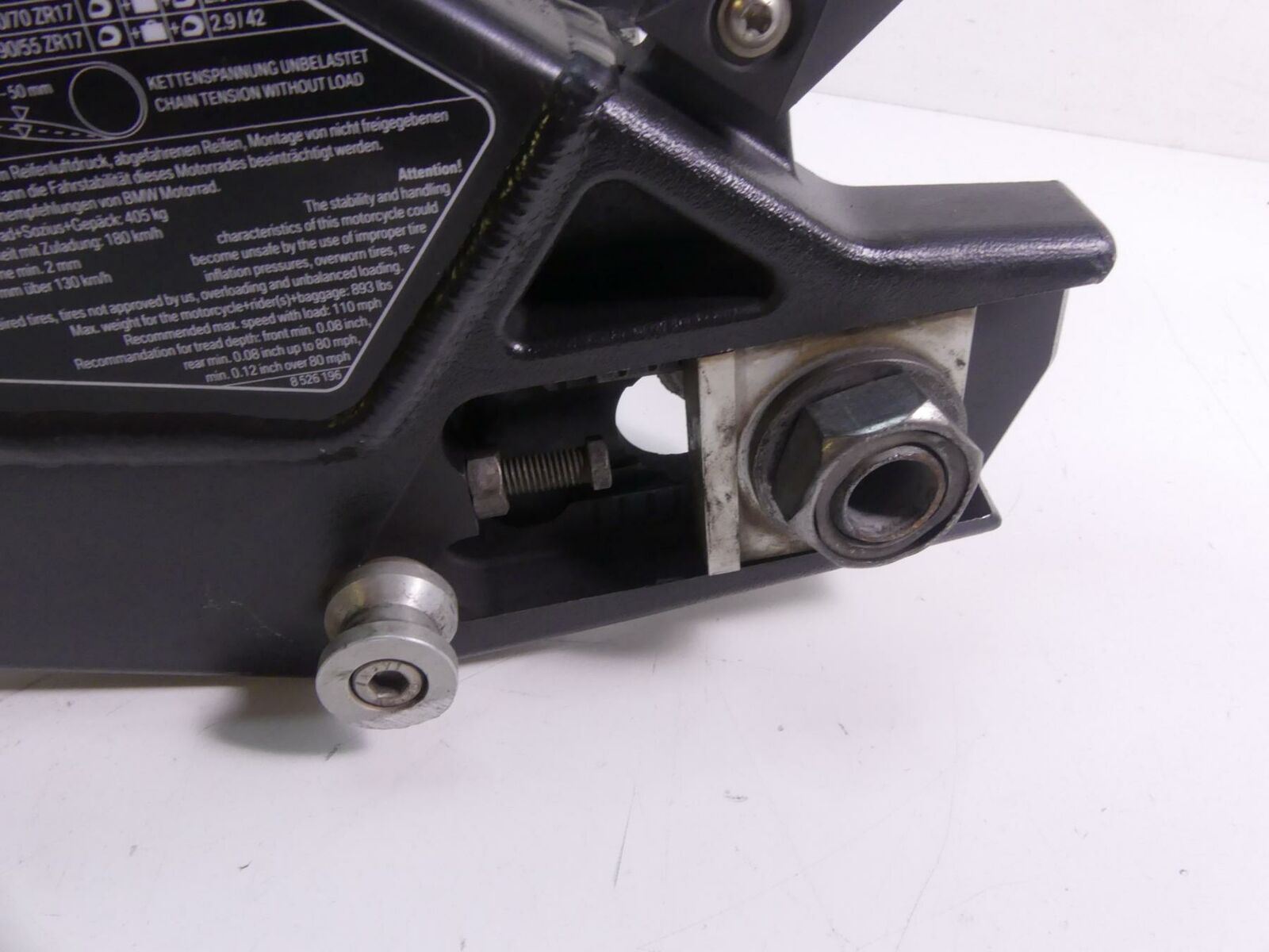 2012 BMW S1000RR K46 Swingarm Swing Arm Rear Suspension + 28mm Axle 33177715294 {{ shop.shopifyCountryName }} - Mototech271