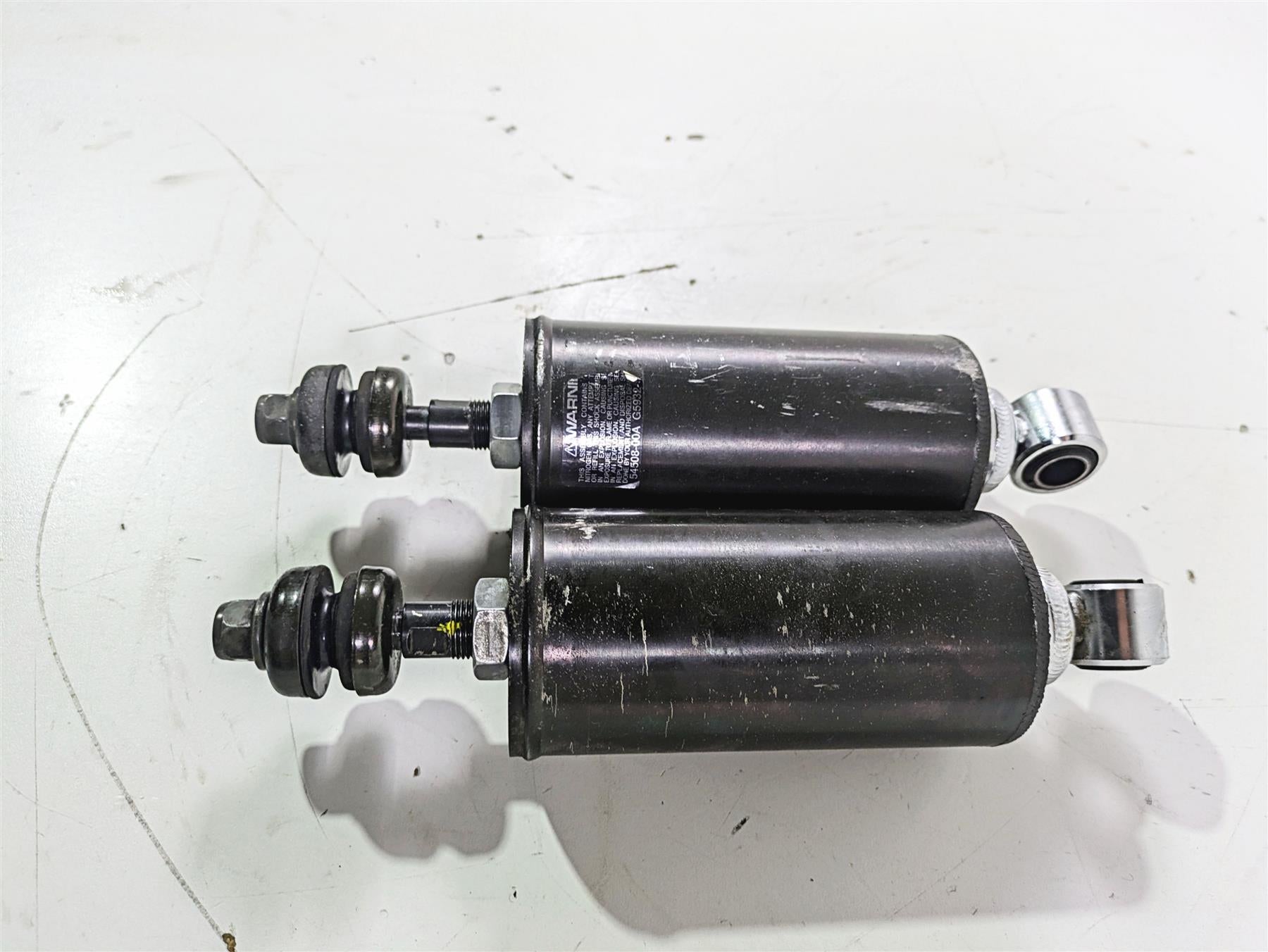 2004 Harley Softail FLSTF Fat Boy Showa Rear Suspension Shock Set 54508-00A {{ shop.shopifyCountryName }} - Mototech271