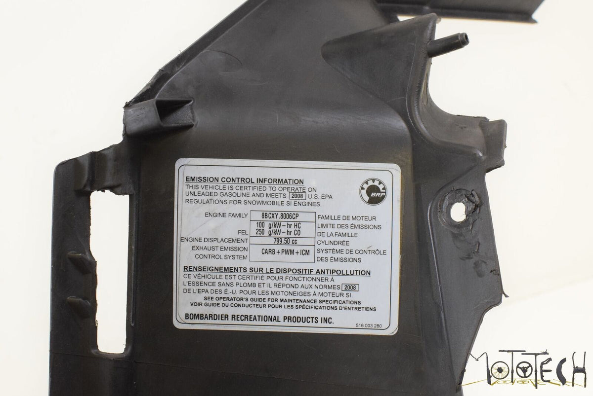 2008 SKI-DOO SUMMIT 800R 800 PTEK Left Foot Guard Fairing Cover Panel 502006832 {{ shop.shopifyCountryName }} - Mototech271