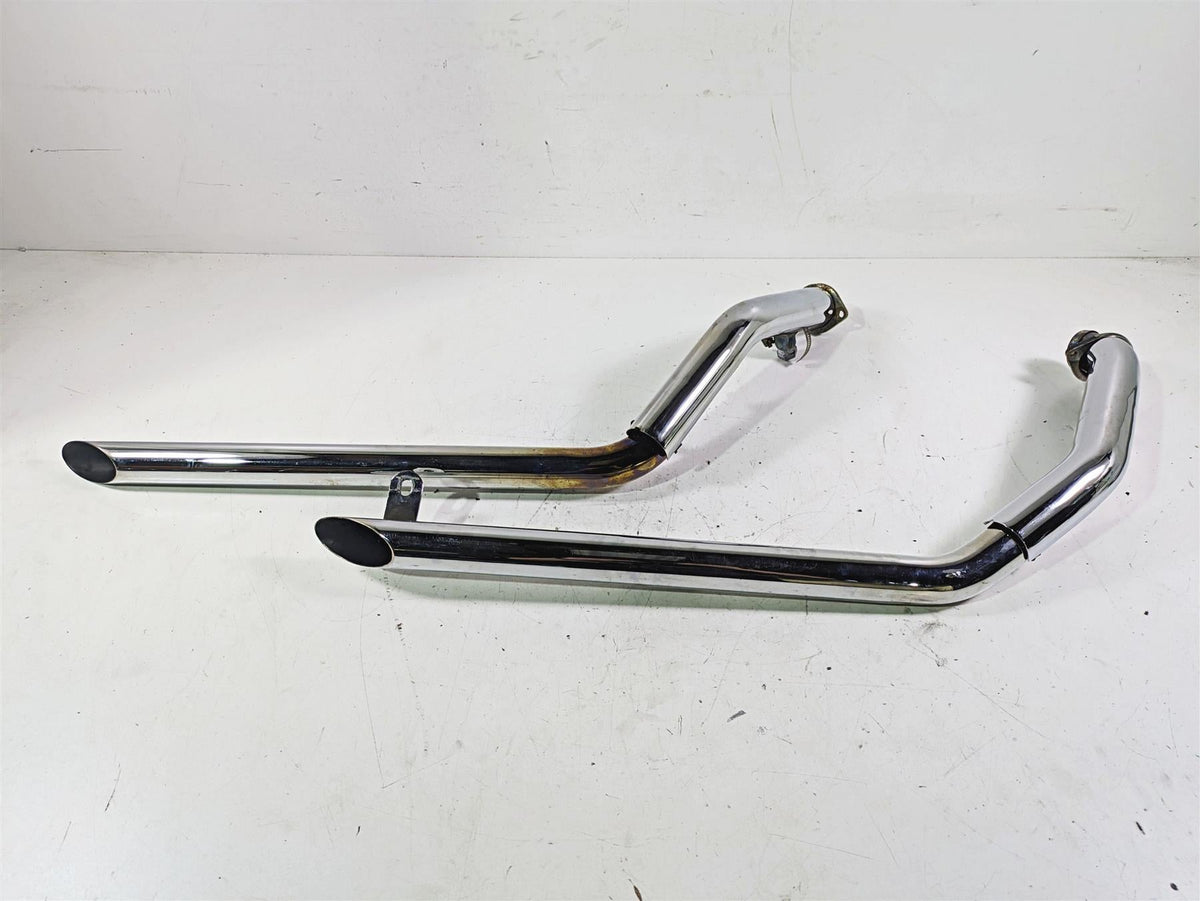 2003 Harley Touring FLHTCUI 100TH E-Glide Paughco Drag Pipes Exhaust Set 735EVOS {{ shop.shopifyCountryName }} - Mototech271