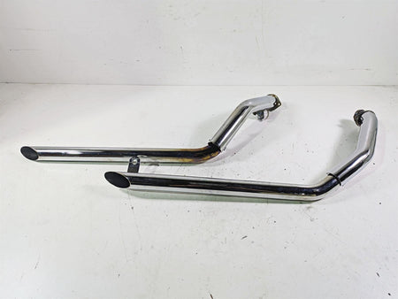 2003 Harley Touring FLHTCUI 100TH E-Glide Paughco Drag Pipes Exhaust Set 735EVOS {{ shop.shopifyCountryName }} - Mototech271