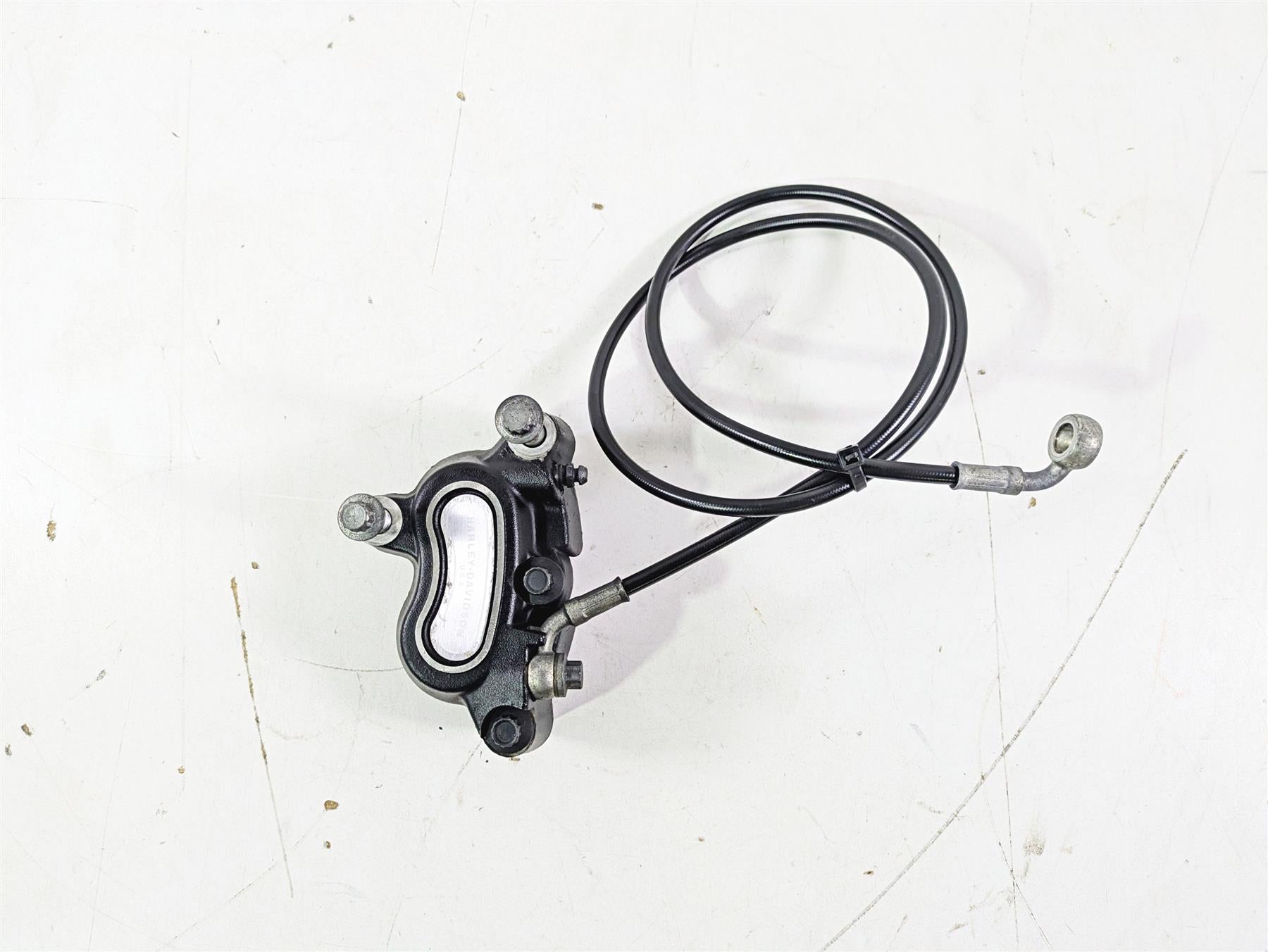 2009 Harley FXCWC Softail Rocker Front Brake Caliper + Line 44464-08 {{ shop.shopifyCountryName }} - Mototech271