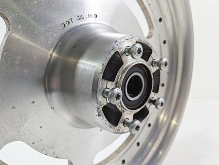 2011 Harley FXDF Dyna Fat Bob Front Wheel Rim 16x3 Straight Slotted 43300172 {{ shop.shopifyCountryName }} - Mototech271