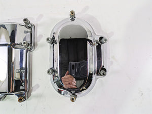 2007 Harley Touring FLHRSE CVO Road King Transmission Chrome Cover Set 34469-06B