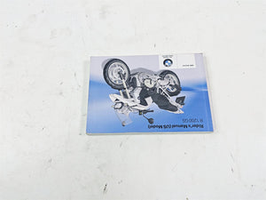 2010 BMW R1200GS K25 Owners Manual Booklet 01418520397