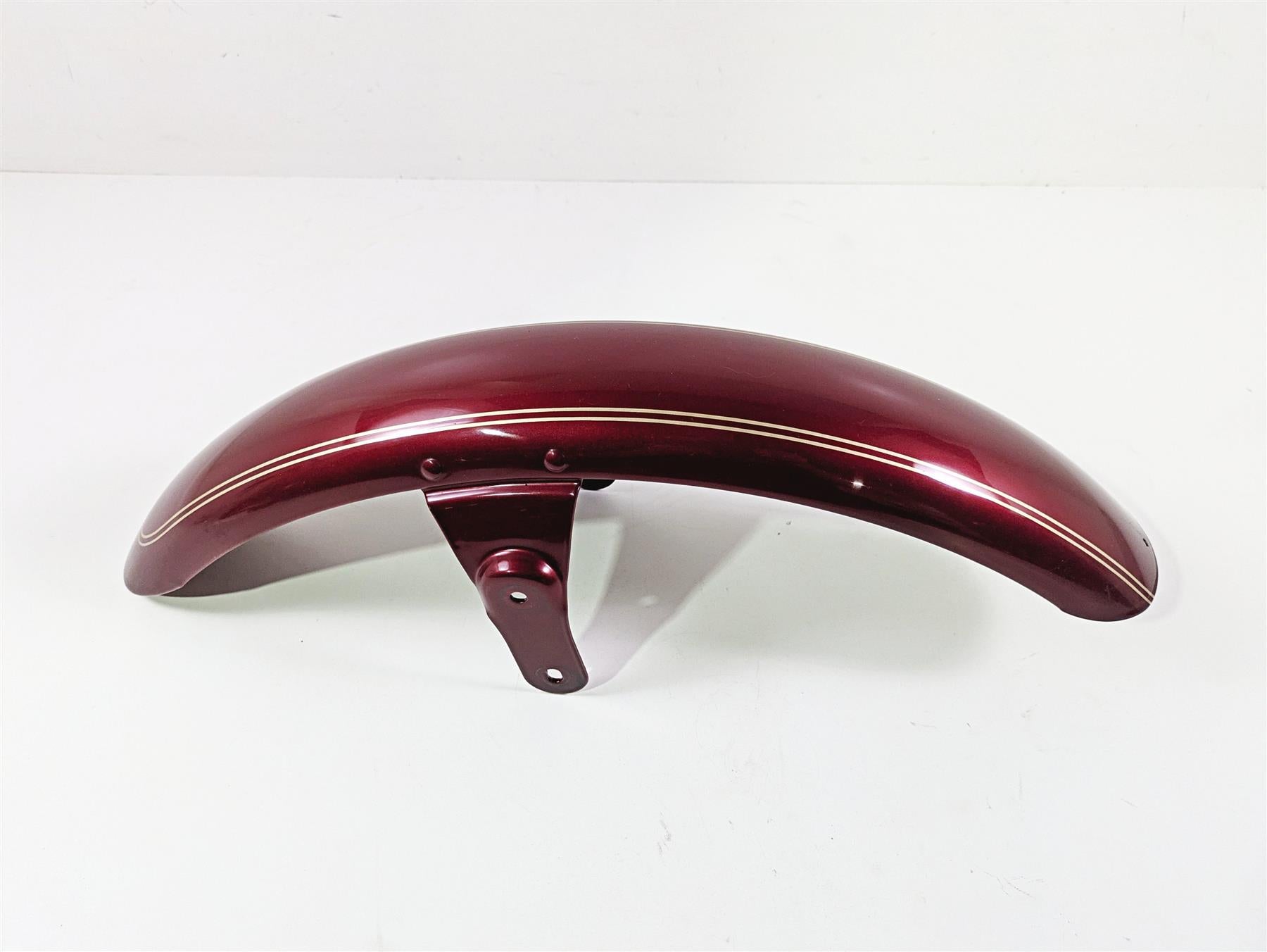 2004 Harley Softail FXSTDI Deuce Front Fender Lava Red Sunglo