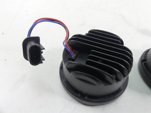 2014 Harley Dyna FXDF Fat Bob Led Headlight Light Bulb Lens Set - Scratched