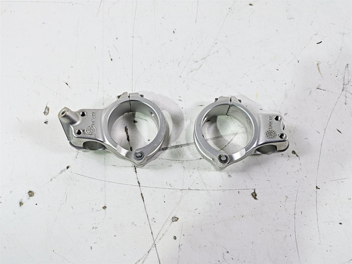 2015 Ducati Panigale 1299 S Clip On Handlebar Clamp Set 53mm 875P1741BA 875P2184 {{ shop.shopifyCountryName }} - Mototech271