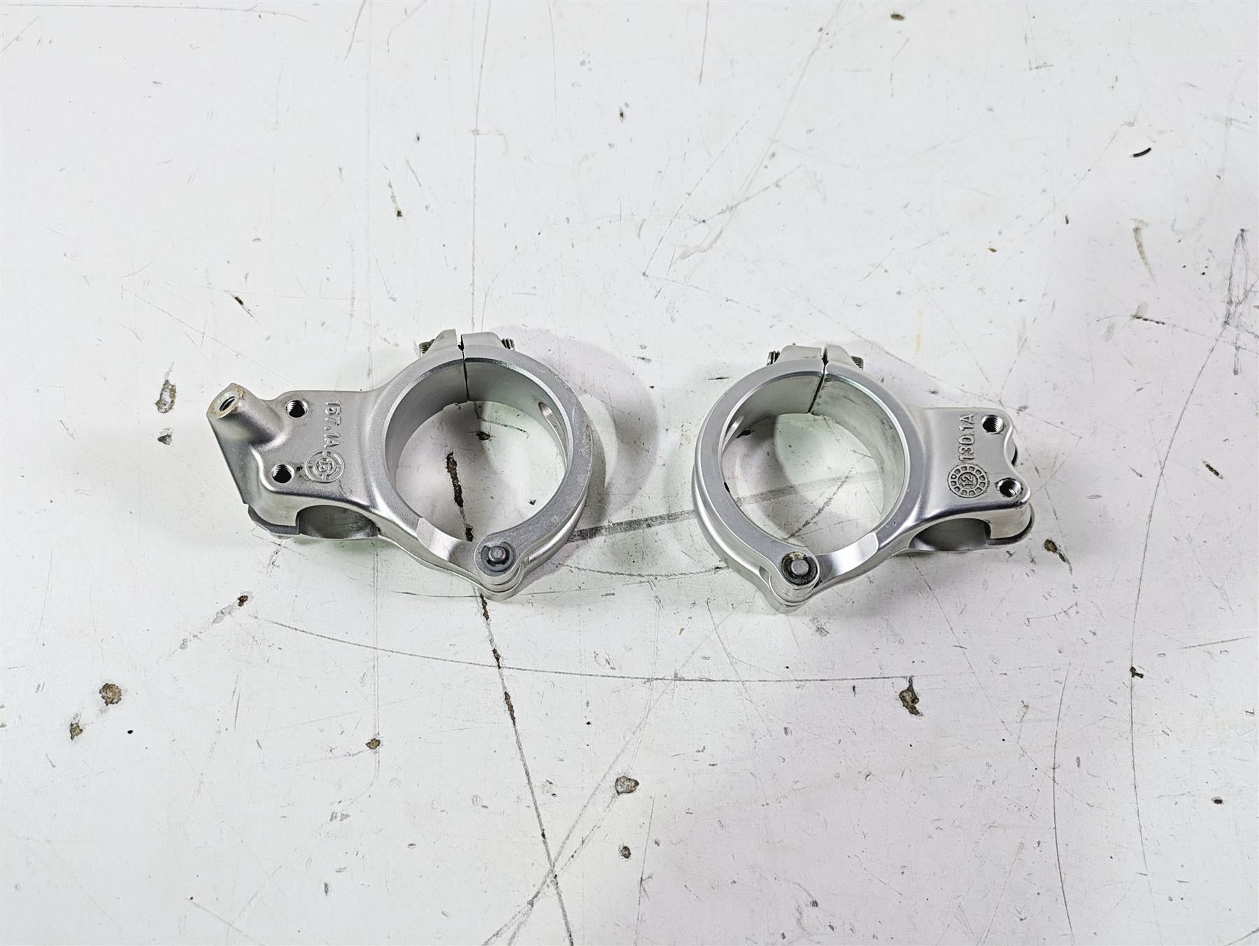 2015 Ducati Panigale 1299 S Clip On Handlebar Clamp Set 53mm 875P1741BA 875P2184 {{ shop.shopifyCountryName }} - Mototech271