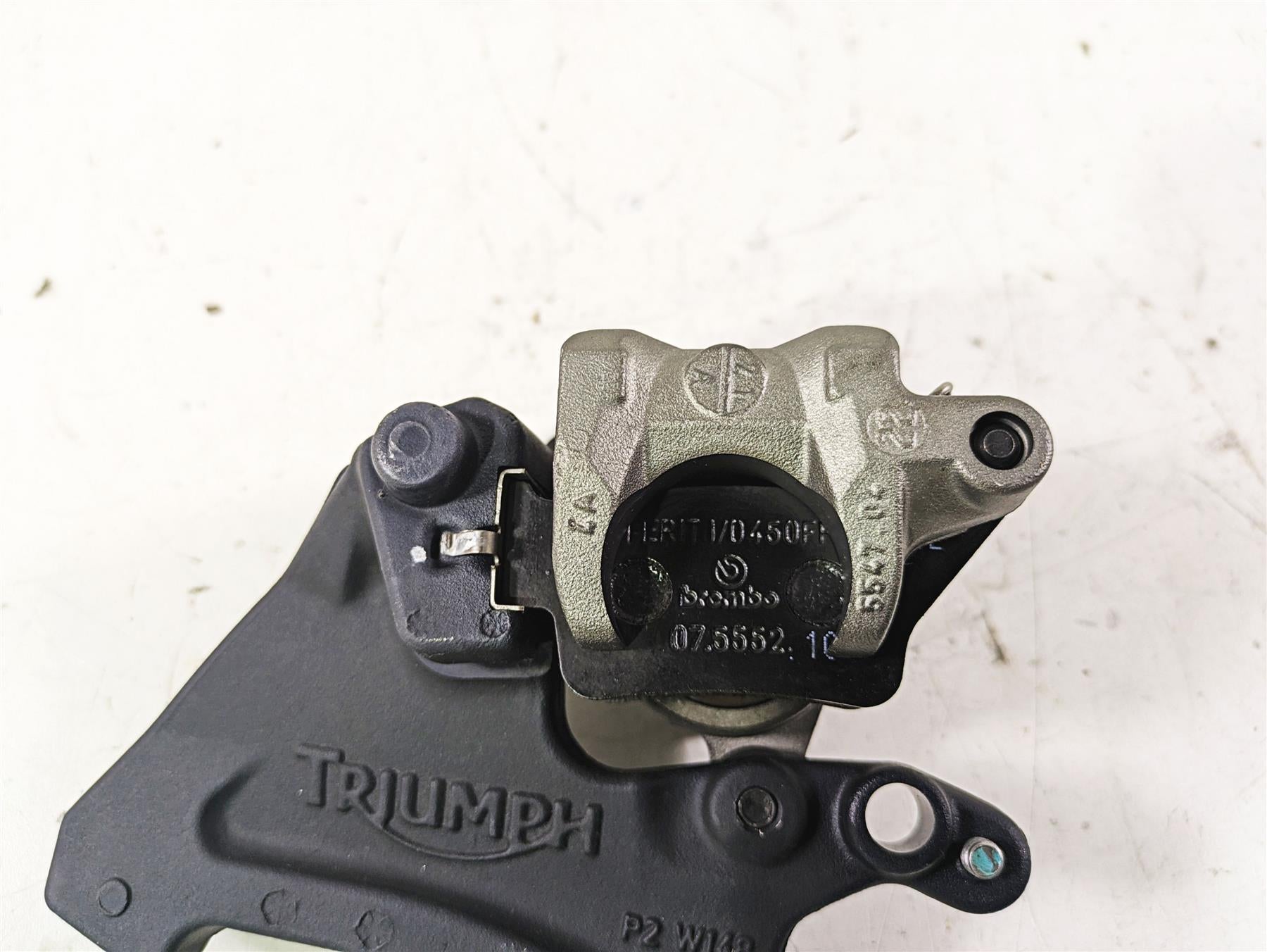2023 Triumph Street Triple 765 RS Brembo Rear Brake Caliper + Bracket T2024011 {{ shop.shopifyCountryName }} - Mototech271