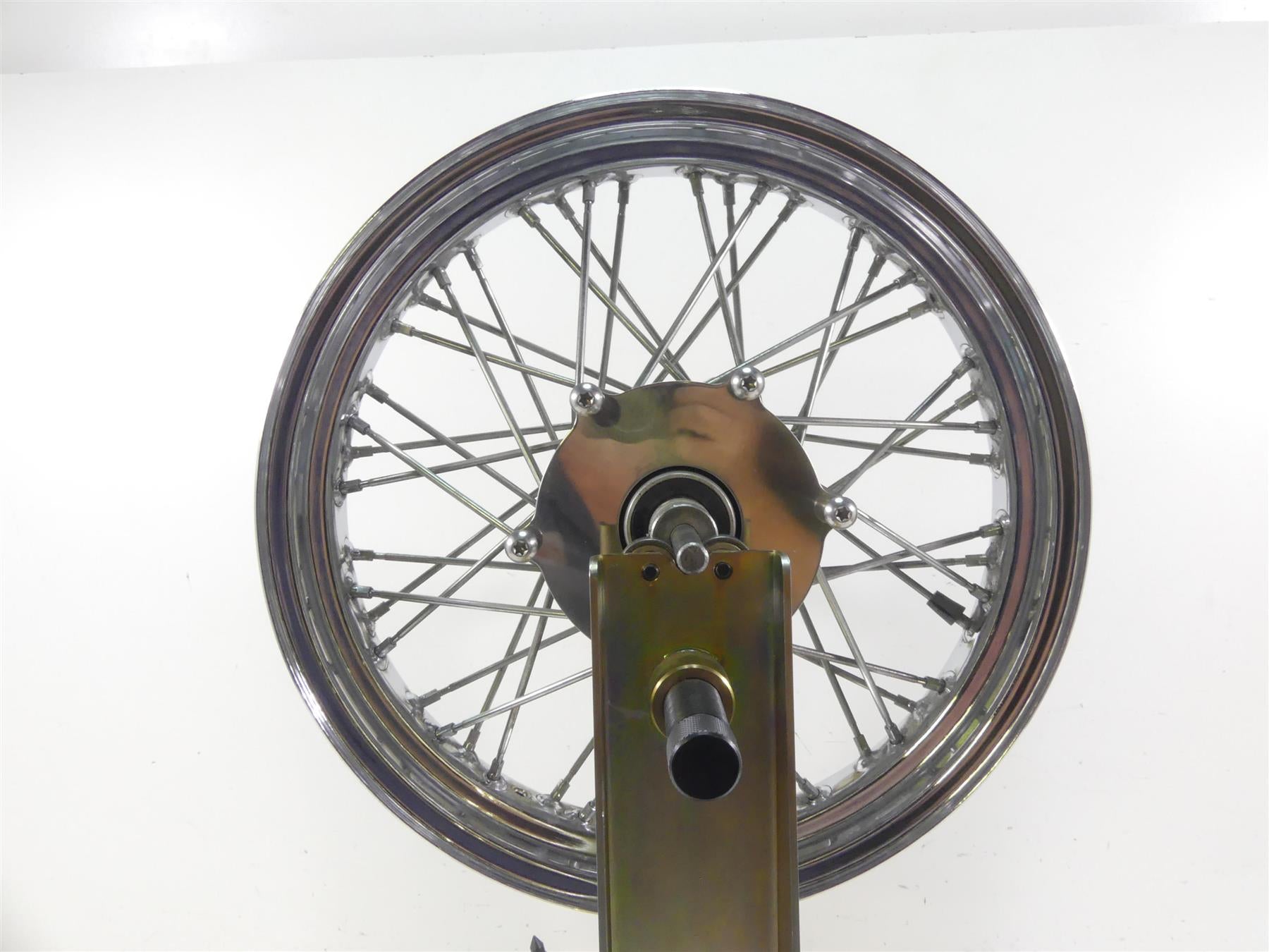 2002 Yamaha XVS1100 V-Star Nice Chrome Spoke Front Wheel Rim 16x3 5EL-25111-00 {{ shop.shopifyCountryName }} - Mototech271