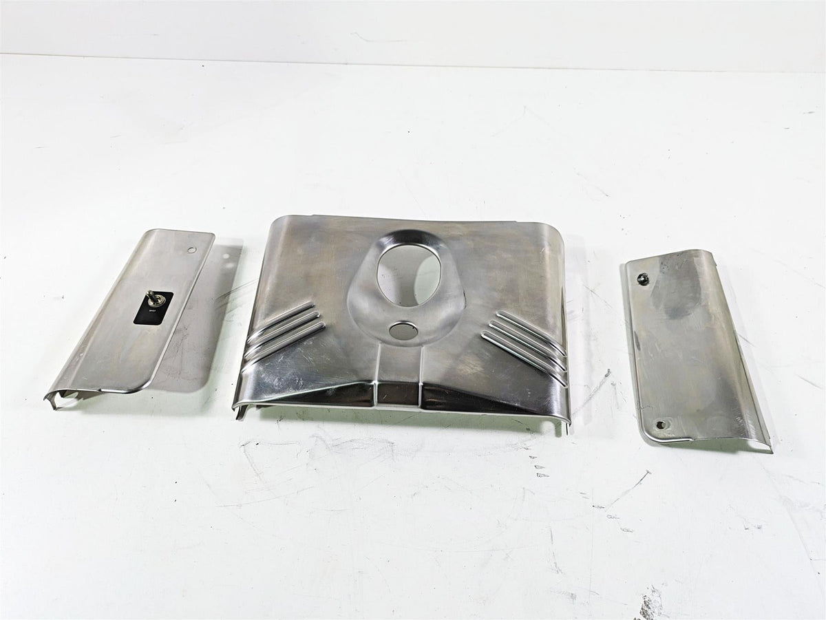 2008 Harley FLSTC Softail Heritage Headlight Head Light Cover Set 67808-86 {{ shop.shopifyCountryName }} - Mototech271