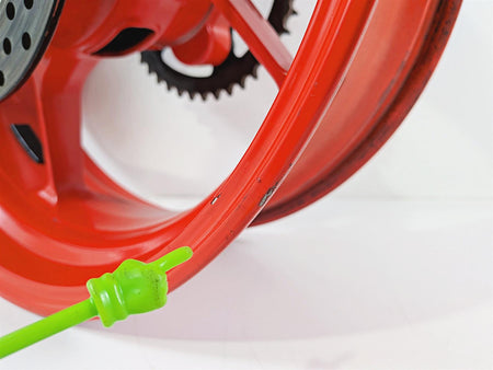 2016 Aprilia RSV 1100 Tuono V4 Factory Rear Red 17x6 Wheel Rim 2B002118 {{ shop.shopifyCountryName }} - Mototech271