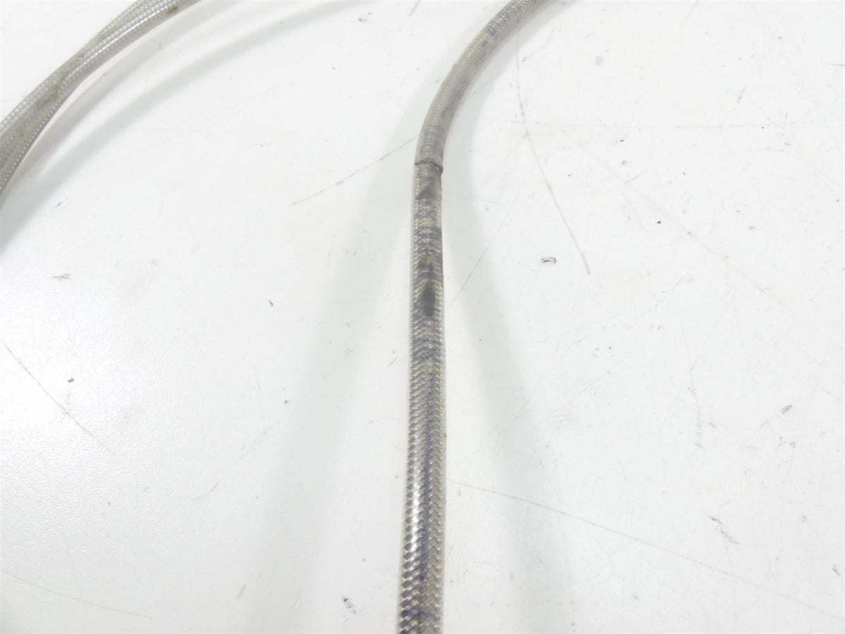 Big Twin Harley Dyna Softail for 19" Ape Hanger Throttle Cable & Brake Line Set {{ shop.shopifyCountryName }} - Mototech271