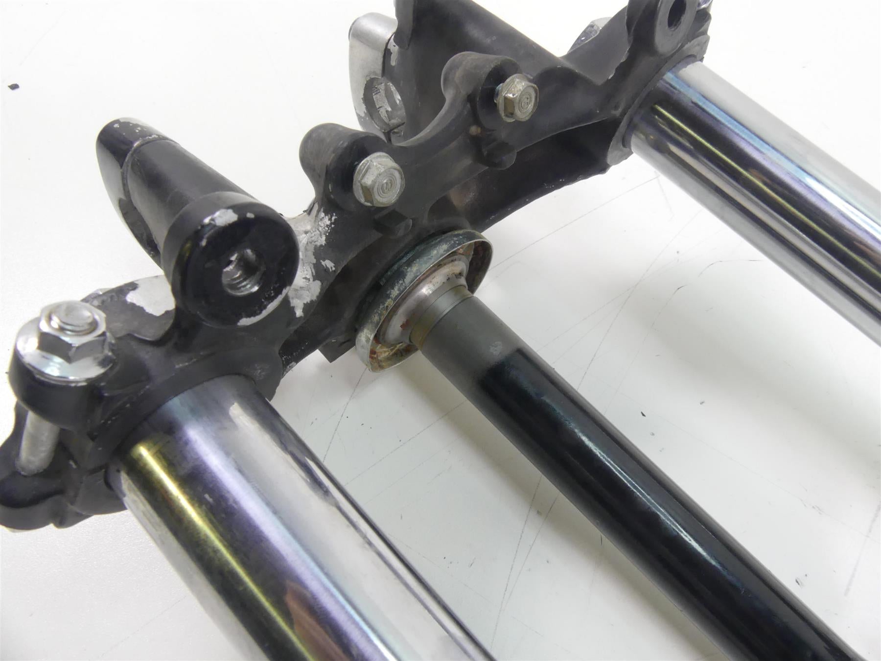 1977 Honda CB750 A Four Hondamatic Front Fork Leg Triple Tree Set 51500-393-003 {{ shop.shopifyCountryName }} - Mototech271