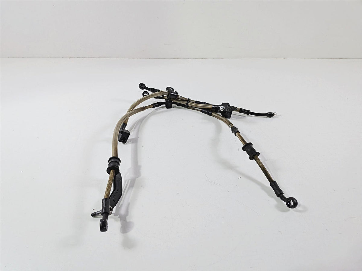 2016 Yamaha YZF R1 RN32 Front Abs Brake Line Set 2CR-2584A-01-00 2CR-2584B-00-00 {{ shop.shopifyCountryName }} - Mototech271